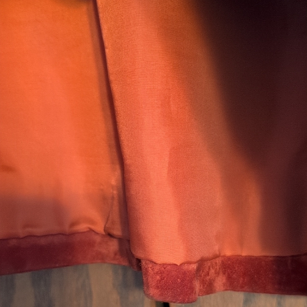 Women's Suede Jacket - Deep Rust - Picture 6 of 9